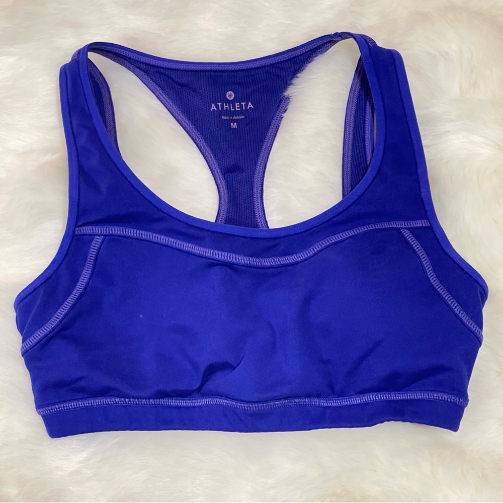 Athleta Vibrant Blue Sports Bra